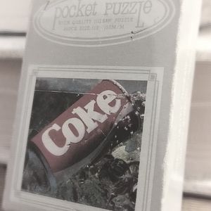 Vintage 48 piece Pocket Puzzle "Coke on Ice"